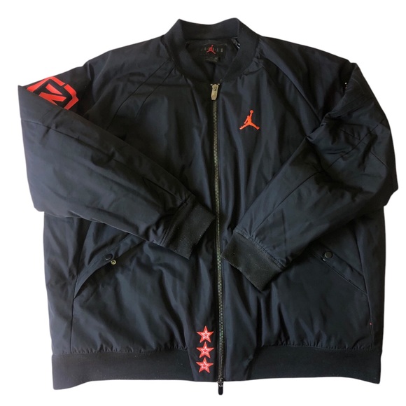 Air Jordan Stand Collar long Sleeve Bomber Jacket Size 3XL - Picture 5 of 11